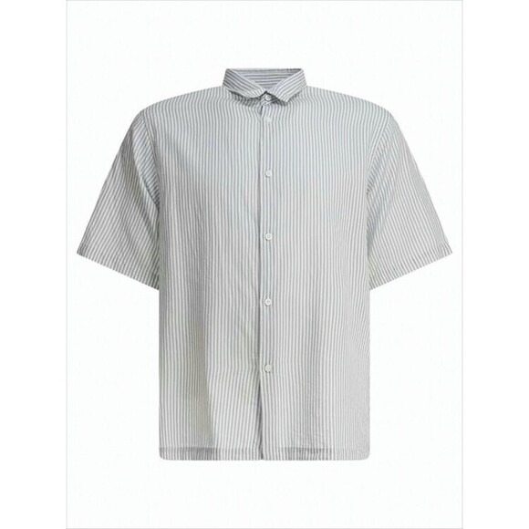 Kaptain Sunshine Relaxed Boxy Fit Striped Short-Sleeve Shirt - NWT